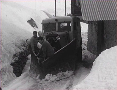 Le chasse neige en 1960