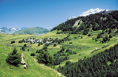 Le village et le Pic Blanc de l'Alpe d'Huez
